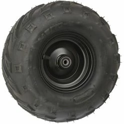 MegaMoto Minibike 6" Front Steel Wheel Assembly, 145x70-6 V Tread