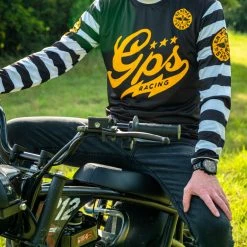 GPS Retro Race Jersey - Striped -TrailMaster shop SRJ 1099618 94657.1640101798